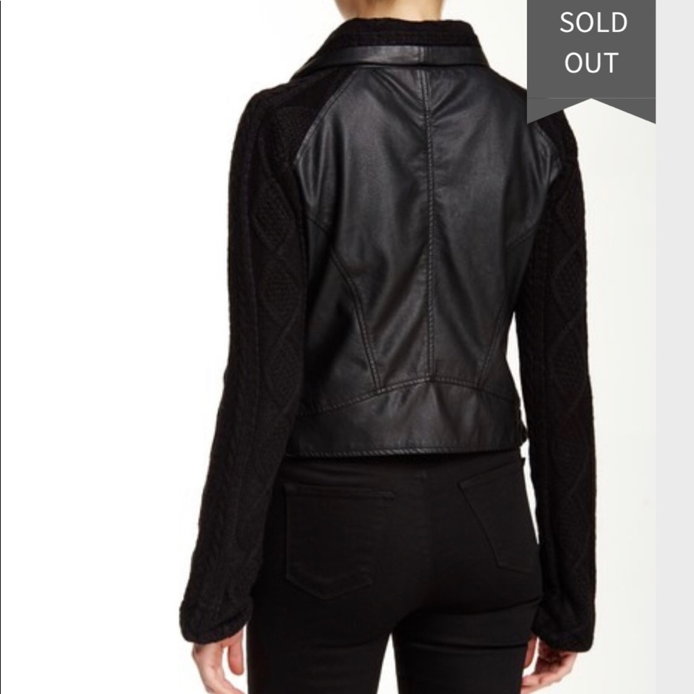 NEW VINTAGE HAVANA Black Leather Moto Jacket Med - Picture 2 of 8